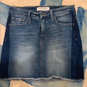 Flying monkey jean skirt